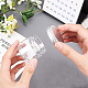Benecreat 18 Packung 50 ml runde Plastikgläser Klarglasbehälter mit Aluminium-Schraubdeckel für Schönheitsprodukte CON-BC0006-09-3
