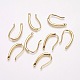 Brass Cubic Zirconia Earring Hooks KK-P076-07-2