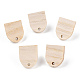Fornituras de aretes de madera de fresno EJEW-N017-011K-1