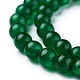 Natürlichen grünen Jade Perlen Stränge G-I228-6mm-05-3