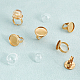 Nbeads kit de fabricación de anillo semicircular de cúpula en blanco diy DIY-NB0009-18-5