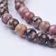 Natural Rhodonite Beads Strands G-P318-04-6mm-3