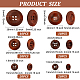 OLYCRAFT 100Pcs 6 Sizes Flat Round Wood Buttons Natural 4 Holes Sewing Button 1.5mm 1.6mm 2mm 3mm Wood Sewing Buttons for Sewing Clothing Accessories DIY Crafting Projects Decorations FIND-OC0002-11-2