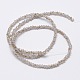 Rondelle facettée demi-arc-en-ciel plaqué de perles de verre EGLA-M006-2mm-B01-3