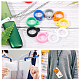 GORGECRAFT 25PCS Anti-Lost Necklace Lanyard Set Including 5pcs Anti-Loss Pendant Strap String Holder 20PCS Silicone Rubber Rings for Daily Life SIL-GF0001-05-6