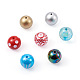 Craftdady 70pcs 7 style ab-color plaqué & bubblegum & couleur unie & perles acryliques transparentes peintes à la bombe MACR-CD0001-03-2