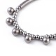 304 Stainless Steel Charm Bracelets BJEW-JB04514-2