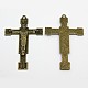 Easter Theme Tibetan Style Alloy Crucifix Cross Pendants TIBEP-X0061-NR-2