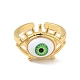 Акриловое кольцо-манжета с конским глазом RJEW-B042-04G-2