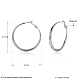 Серьги-кольца из латуни EJEW-BB16613-P-3