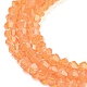 Cuisson des brins de perles de verre transparentes peintes DGLA-F029-J2mm-03-4
