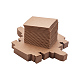 クラフト紙引き出しボックス  折りたたみボックス  引き出しボックス  長方形  バリーウッド  完成品：9.5x4cm  内寸：8x2.5x2.5cm  24個/セット CON-YW0001-02A-A-3
