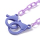 Personalisierte undurchsichtige Acryl-Kabelketten-Halsketten NJEW-JN03432-04-2