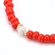 Perles de rocaille de verre étirer bracelets BJEW-JB06294-10