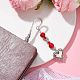 Marcadores con colgante de corazón de aleación del día de San Valentín AJEW-JK00270-04-2