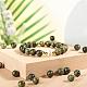 100 pièces 8mm serpentine naturelle/perles rondes en pierre de dentelle verte DIY-LS0002-45-6
