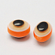 Oval Evil Eye Resin Beads RESI-R160-9x12-04-1