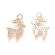 Charms in ottone ZIRC-L087-017G-2