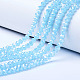 Electroplate Glass Beads Strands EGLA-A034-J2mm-B05-1