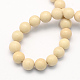 Natural Fossil Round Beads Strands G-S171-8mm-2