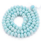 Opaque Baking Painted Glass Beads Strands EGLA-N006-009A-A-3