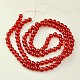 Crackle Glass Beads Strands GGC8mmY-A31-2