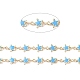 Cadenas de eslabones de estrella de esmalte de aleación hecha a mano ENAM-F138-01B-RS-2