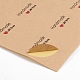 Self-Adhesive Kraft Paper Gift Tag Stickers DIY-D028-02E-01-3