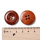 4-Hole Wooden Buttons X-WOOD-S040-38-1-3