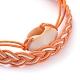 Waxed Cotton Cord Bracelets Sets BJEW-JB05139-01-3