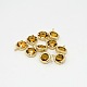 Real 18K Gold Plated Brass Glass Pendants GLAA-J037-02G-1