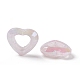 Cadres de perles acryliques irisées arc-en-ciel de placage uv PACR-M003-04H-2