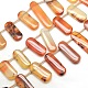 Oval Natural Carnelian Beads Strands G-P063-18-1
