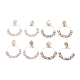 Boucles d'oreilles faites à la main avec perles de rocaille et grand cercle EJEW-JE04688-1