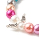 Bracelets pour enfants extensibles en perles acryliques BJEW-JB07771-4