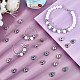 Unicraftale 40 pièces 2 styles 201 et 304 ensembles de perles en acier inoxydable STAS-UN0051-97-2