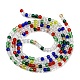 Transparent Gradient Color Glass Beads Strands GLAA-E044-01A-3