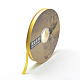 サテンリボン  シングルフェイスサテンリボン  パーティーの飾りのための素晴らしい  ゴールド  1/4インチ（6mm）  100ヤード/ロール（91.44メートル/ロール） SRIB-RD6mmY-650-1
