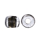 8/0 ガラスシードビーズ  透明インサイドカラー  丸い穴  ラウンド  キャメル  8/0  3~4x2~3mm  穴：0.8mm  約15000個/袋 SEED-A014-3mm-137B-3