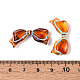 Bemalte transparente Acrylperlen&nbsp;OACR-T029-03K-3