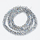 Chapelets de perles en verre électroplaqué EGLA-A034-T4mm-I18-2