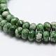 Natürliche grüne Fleck Jaspis Perlen Stränge G-G665-13-6x4mm-2
