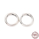 925 anillos de puerta de resorte de plata esterlina STER-D036-10AS-01-1