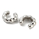 Boucles d'oreilles manchette en laiton en forme d'anneau EJEW-Q785-18P-2