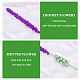 4Pcs 2 Colors Crochet Polyester Lavender Flower Ornaments AJEW-FG0002-67-4