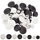 Benecreat 48 Uds 8 estilos botones cubiertos de cuero con costura DIY-BC0006-42-1