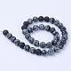 Naturschneeflocke Obsidian Perlen Stränge G-Q462-10mm-10-2