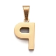 Ion Plating(IP) 304 Stainless Steel Letter Pendants STAS-H127-P-G-2