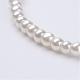 Cristal perlas perlas tobilleras AJEW-AN00193-01-3