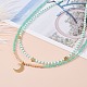 Star & Moon Pendant Necklaces Set for Teen Girl Women NJEW-JN03738-03-2